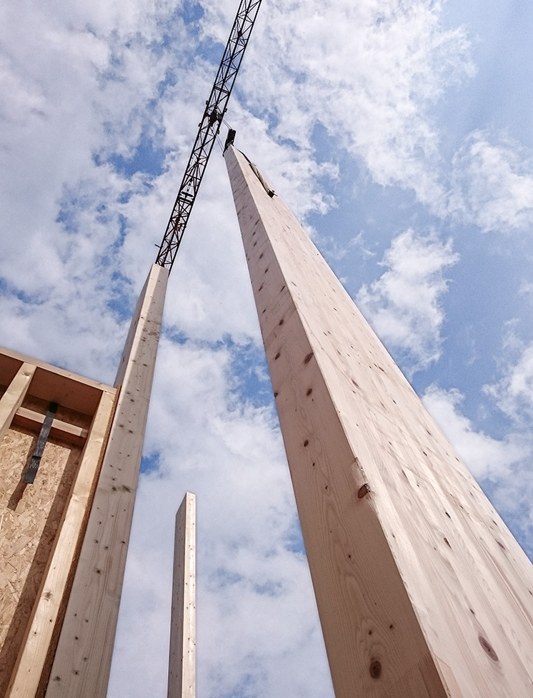 Objektbau in Holzbau, Kletterhalle in Weyarn