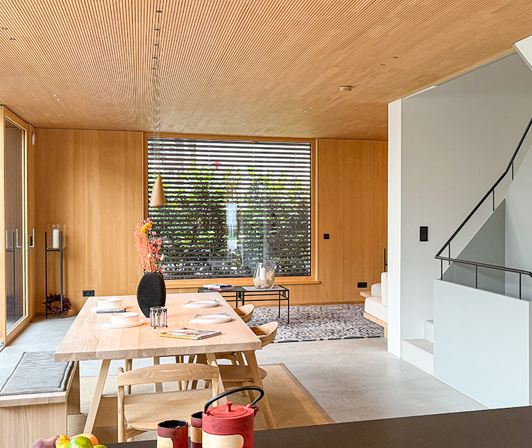 Holzhaus in Holzkirchen mit Wohnzimmer