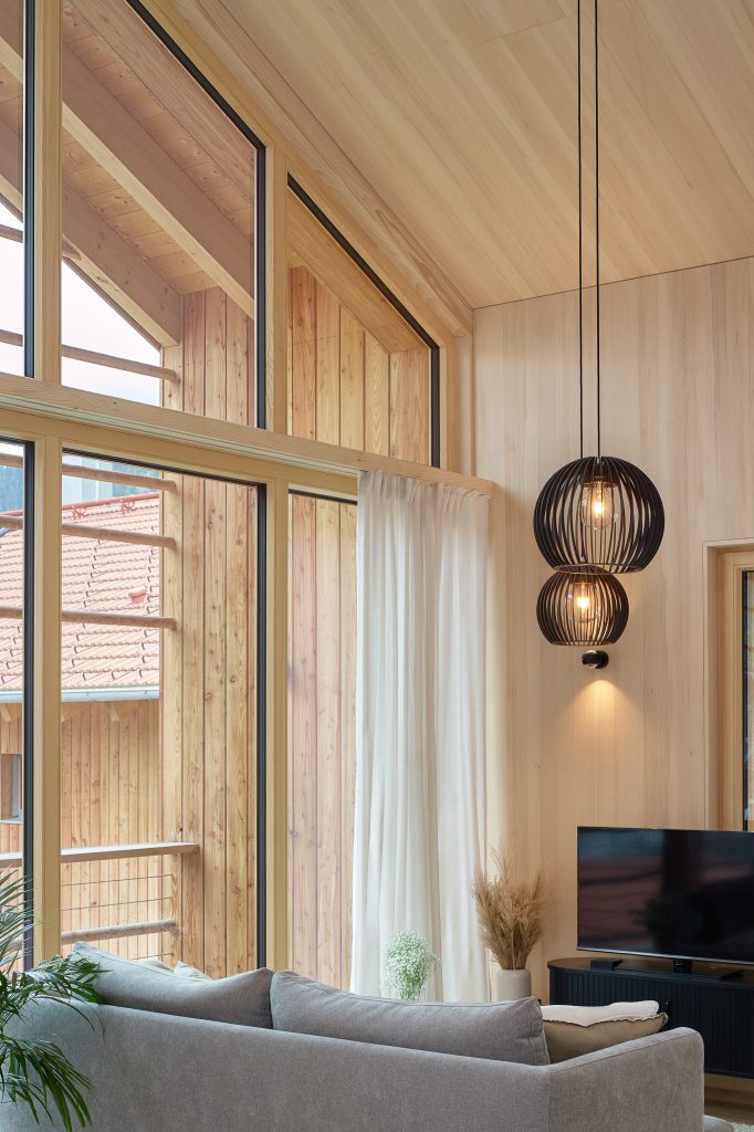 Gruber.Haus Wohnzimmer aus Holz